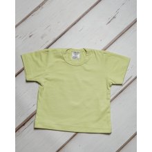 JOŽÁNEK Tričko pro miminko krátký rukáv světle zelené