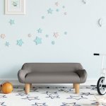 vidaXL Dětská pohovka taupe 70 x 40 x 24 cm textil – Hledejceny.cz