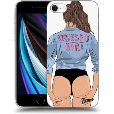 Pouzdro Picasee silikonové Apple iPhone SE 2022 - Crossfit girl - nickynellow černé – Zboží Mobilmania