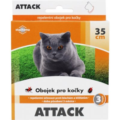 Attack antiparazitární obojek 35 cm – HobbyKompas.cz