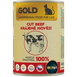 IRONpet Gold Cat Hovězí krájená svalovina 400 g