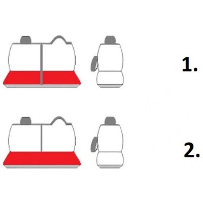 Autopotah LOGO 2+1 RENAULT MASTER (2023+) varianta sedadla: 1. s přístupem do skříněk + standardní sedadlo řidiče