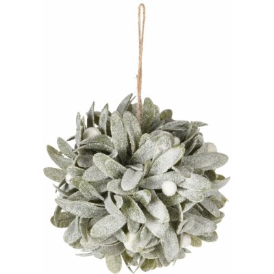 H&L Závěsná dekorační koule Leaf 11cm, bílé bobule – Hledejceny.cz