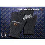 Savage Gear Rukavice Knitted Half Finger Glove Dark Grey Melange – Zboží Dáma