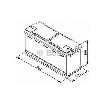 Bosch S5A 12V 105Ah 950A 0 092 S5A 150