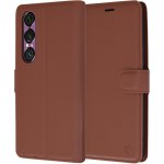 Techsuit Kožené pouzdro Sony Xperia 1 VI hnědé – Zboží Živě