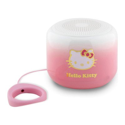 Hello Kitty Mini Bluetooth Speaker Kitty Head Logo Pink, HKWSBT6GKEP