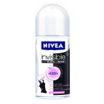 Nivea Invisible for Black & White Clear antiperspirant roll-on 50 ml – Sleviste.cz
