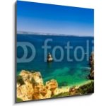 Skleněný obraz 1D - 50 x 50 cm - Algarve, part of Portugal, travel target, verry nice Algarve, část Portugalska, cestovní cíl, veselý – Hledejceny.cz