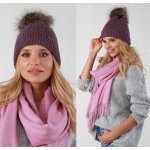 Fashionweek dámská zimní čepice s bambulí Jenot ZIZI-P15 fialový – Hledejceny.cz