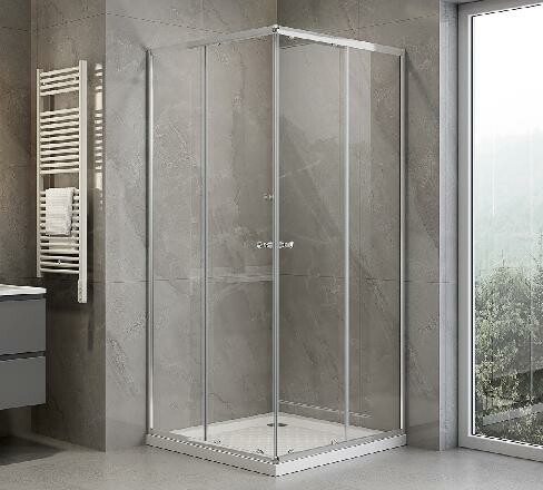 Aqualine Agga - 90x90 cm, chrom/čiré sklo HLF909Y