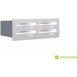 Poštovní schránka B-049 - pro zazdění s čelní deskou - NEREZ / šedá – Hledejceny.cz