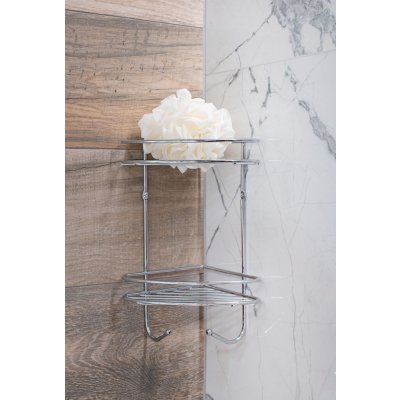 Olsen Spa Drátěná rohová polička, KD02080047 – Sleviste.cz