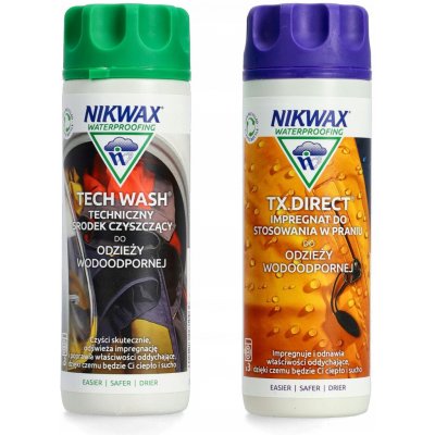 Nikwax Tech Wash & TX.Direct 2x300 ml Sada pro péči o outdoorové oblečení – Zboží Mobilmania