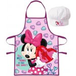 Euroswan zástěra s kuchařskou čepicí Minnie Mouse s bonboniérou Disney 2 dílná souprava – Zboží Dáma