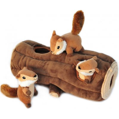 ZippyPaws Burrow Log with 3 Chipmunks 35,5 cm – Zboží Dáma