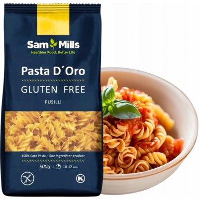 Sam Mills Fusilli 100% kukuřičné těstoviny bez lepku 0,5 kg – Zboží Dáma