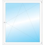 OKNA HNED Plastové okno 138x156 cm bílé otevíravé a sklopné pravé – Hledejceny.cz