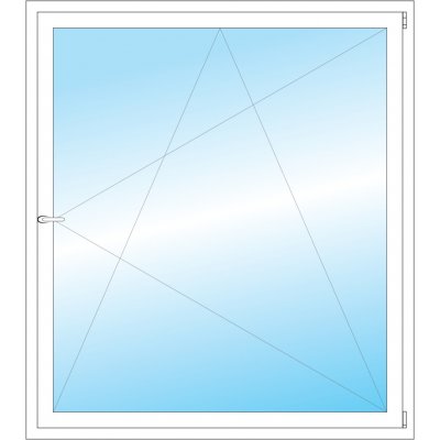 OKNA HNED Plastové okno 138x156 cm bílé otevíravé a sklopné pravé – Hledejceny.cz