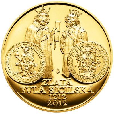 ČNB Zlatá mince 10000 Kč Zlatá bula sicilská 2012 Proof 1 oz – Sleviste.cz