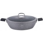 Berlingerhaus Pekáč kulatý s mramorovým povrchem s poklicí 28 cm Gray Stone Touch Line BH-1158 – Zboží Dáma