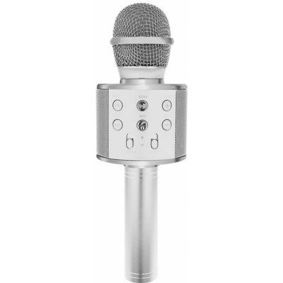 Izoxis Karaoke bluetooth mikrofon stříbrný – Zbozi.Blesk.cz