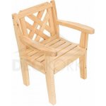 DEOKORK Masivní zahradní křeslo z borovice ROMANTIC (32 mm) – Hledejceny.cz