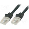 síťový kabel Logilink CP2013U Patch, U/UTP, 6, licna, CCA, PVC, 0,25m, černý
