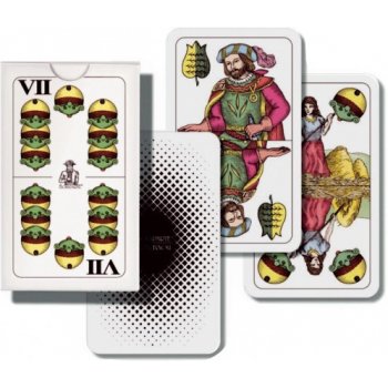 BONAPARTE Mariáš dvouhlavý společenská hra karty v papírové krabičce 6,5x10x1cm