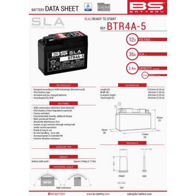 BS-Battery BTR4A-5 – Hledejceny.cz