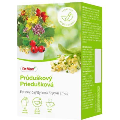Dr.Max Čaj Průduškový bylinný 20 x 1,5 g – Hledejceny.cz