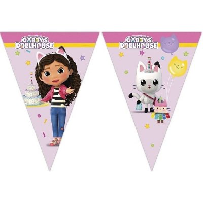 Procos Girlanda vlaječková Gabby´s Dollhouse 230 cm – Zboží Dáma