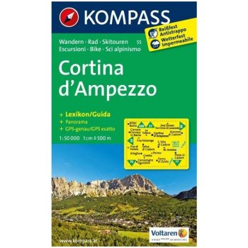 55 Cortina ď Ampezzo mapa 55