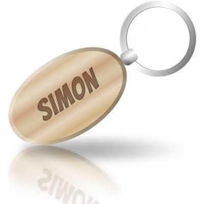 Přívěsek na klíče se jménem Simon – Zboží Mobilmania