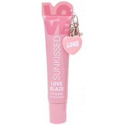 Sunkissed lesk na rty Love Glaze Lip Gloss Coconut Blush 15 ml – Zboží Dáma