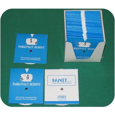 Hodiny parkovací s kotoučkem 9x10cm. Cena za 1ks – Zboží Dáma
