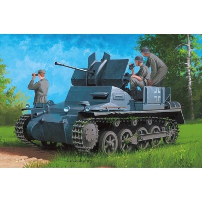 Hobby Boss German Flakpanzer IA w/Ammo.Trailer 80147 1:35