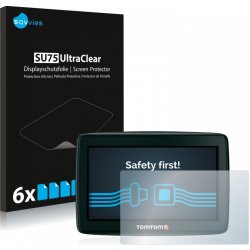 6x SU75 UltraClear Screen Protector TomTom Start 25 Europe Traffic