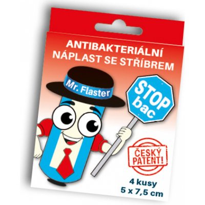 StopBac Antibakteriální náplast SBS Pharma 7,5 x 5 cm