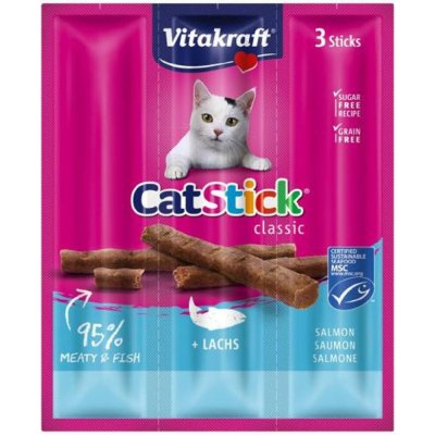 Vitakraft Cat Stick mini Losos 3 x 6 g – Zbozi.Blesk.cz