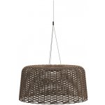 Gloster Venkovní lampa solární/LED závěsná velká Ambient Mesh, 79x38 cm, výplet umělý ratan hnědobéžový (carob), vč. dálkového ovládání a kabelu 2,5 m – Sleviste.cz