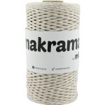 Šňůra MAKRAMA MILA 2mm/200m - Bílá zlatá – Zboží Dáma
