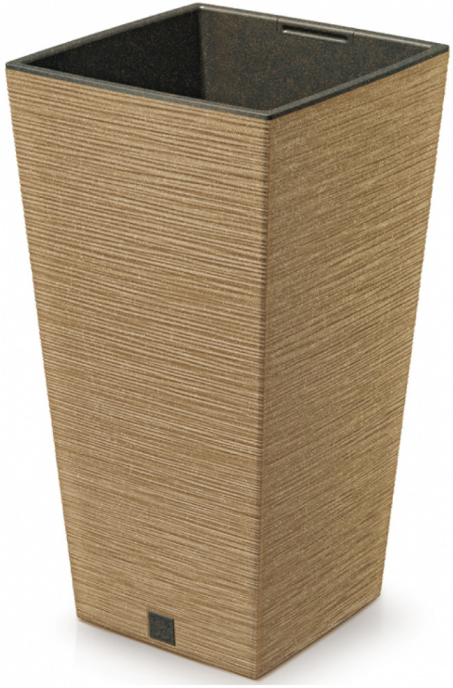 Prosperplast Květináč FURU SQUARE ECO WOOD 39,5cm naturo