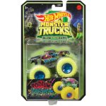 Mattel Hot Wheels Monster Trucks Glow In The Dark Podium Crasher Black – Hledejceny.cz