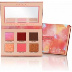 Nabla Eyeshadow Palette Cutie Coral Paletka 6 očních stínů 8,5 g