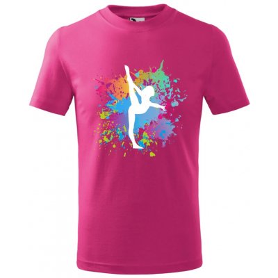 dětské tričko Gymnastka tmavě růžová – Zbozi.Blesk.cz