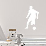SABLIO Samolepka na zeď Fotbalista 2 rozměry 35x60 cm – Zboží Dáma