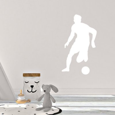 SABLIO Samolepka na zeď Fotbalista 2 rozměry 35x60 cm – Zboží Dáma