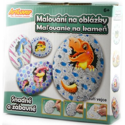 SMT Creatoys Malování na oblázky/kameny Dinosaurus kreativní sada v krabičce 15x14,5x4cm – Hledejceny.cz