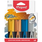 Maped Fluo Peps třpytivé 4 ks Metallic – Hledejceny.cz